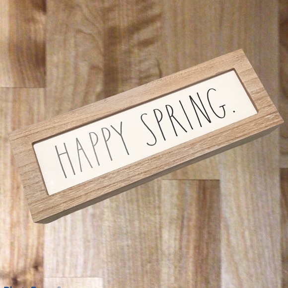 RAE DUNN “HAPPY SPRING” LL WOODEN SIGN - Picture 9 of 9